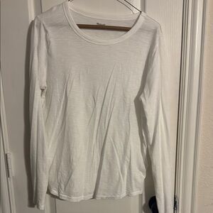 Madewell Classic White Long Sleeve Tee